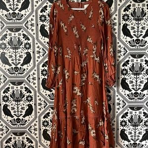 Smocked Floral Cottagecore Dress